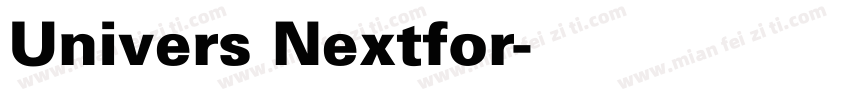 Univers Nextfor字体转换